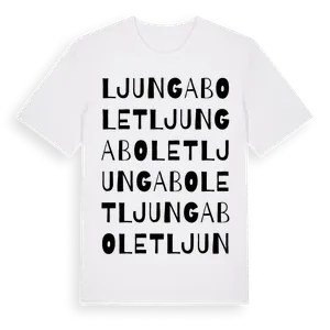 Ljungabolet ordlek t-shirt – ekologisk bomull t-shirt från Pinshirt