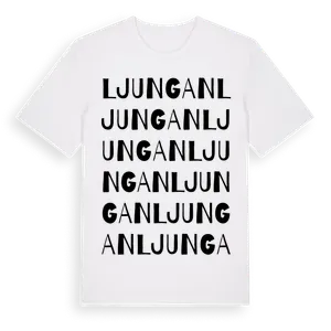 Ljungan ordlek t-shirt – ekologisk bomull t-shirt från Pinshirt