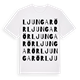 Ljungarör ordlek t-shirt