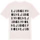 Vintage White t-shirt med Ljungbyholm ordlek t-shirt
