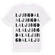 White t-shirt med Ljungdala ordlek t-shirt
