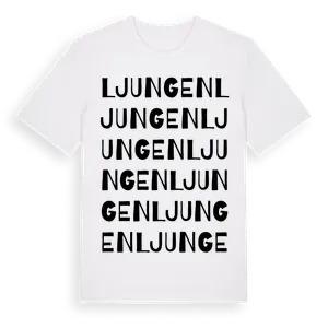 Ljungen ordlek t-shirt – ekologisk bomull t-shirt från Pinshirt