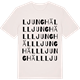 Vintage White t-shirt med Ljunghäll ordlek t-shirt