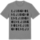 Mid Heather Gray t-shirt med Ljungholm ordlek t-shirt