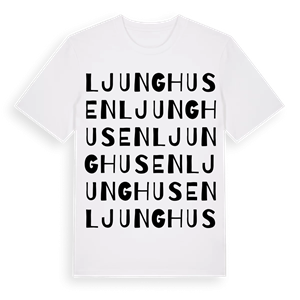 Ljunghusen ordlek t-shirt – ekologisk bomull t-shirt från Pinshirt