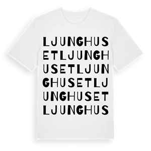 Ljunghuset ordlek t-shirt – ekologisk bomull t-shirt från Pinshirt