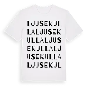 Ljusekulla ordlek t-shirt – ekologisk bomull t-shirt från Pinshirt