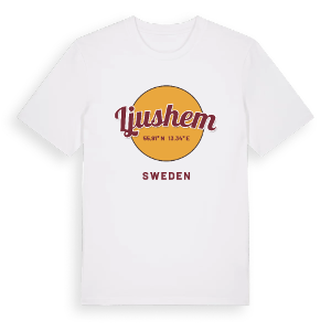 Ljushem cirkel t-shirt – ekologisk bomull t-shirt från Pinshirt