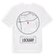 White t-shirt med Lockarp t-shirt