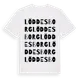 White t-shirt med Löddesborg ordlek t-shirt