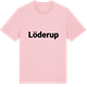 Pink Cotton t-shirt med Löderup fetstil t-shirt