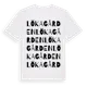 White t-shirt med Lökagården ordlek t-shirt