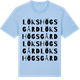Blue Soul t-shirt med Lökshögs gård ordlek t-shirt