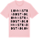 Pink Cotton t-shirt med Lomma Strandstad ordlek t-shirt