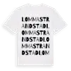 White t-shirt med Lomma Strandstad ordlek t-shirt