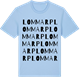 Blue Soul t-shirt med Lommarp ordlek t-shirt