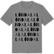 Mid Heather Gray t-shirt med Löndala ordlek t-shirt