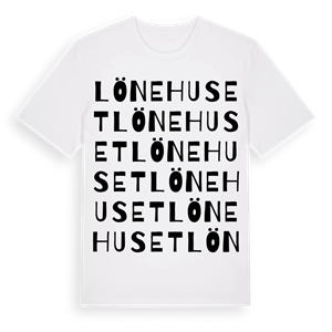 Lönehuset ordlek t-shirt – ekologisk bomull t-shirt från Pinshirt
