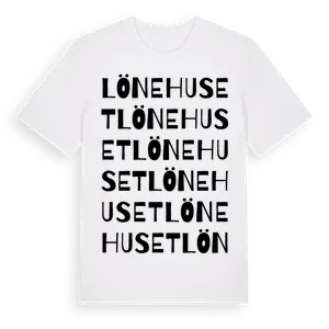Lönehuset ordlek t-shirt – ekologisk bomull t-shirt från Pinshirt