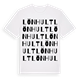 White t-shirt med Lönhult ordlek t-shirt