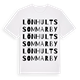 White t-shirt med Lönhults sommarby ordlek t-shirt