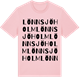 Pink Cotton t-shirt med Lönnsjöholm ordlek t-shirt
