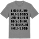 Mid Heather Gray t-shirt med Lönnsjöholm ordlek t-shirt