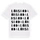White t-shirt med Lönsboda ordlek t-shirt