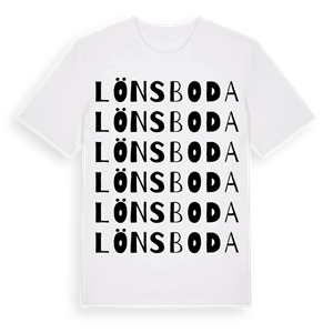 Lönsboda ordlek t-shirt – ekologisk bomull t-shirt från PinShirt