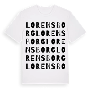 Lorensborg ordlek t-shirt – ekologisk bomull t-shirt från Pinshirt