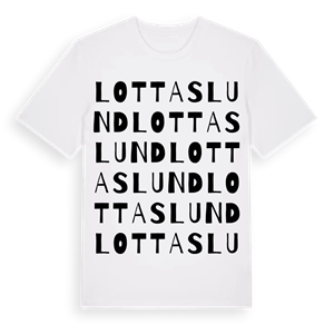 Lottaslund ordlek t-shirt – ekologisk bomull t-shirt från Pinshirt