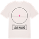 Vintage White t-shirt med LOVE Malmö t-shirt
