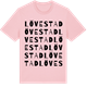 Pink Cotton t-shirt med Lövestad ordlek t-shirt