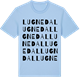 Blue Soul t-shirt med Lugnedal ordlek t-shirt