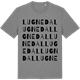 Mid Heather Gray t-shirt med Lugnedal ordlek t-shirt