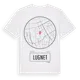 White t-shirt med Lugnet t-shirt