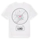 White t-shirt med Lund t-shirt