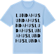 Blue Soul t-shirt med Lundahus ordlek t-shirt