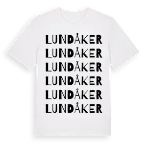 Lundåker ordlek t-shirt – ekologisk bomull t-shirt från Pinshirt