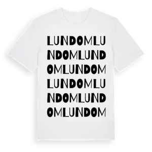 Lundom ordlek t-shirt – ekologisk bomull t-shirt från Pinshirt
