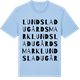 Blue Soul t-shirt med Lunds Ladugårdsmark ordlek t-shirt