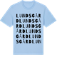 Blue Soul t-shirt med Lundsgård ordlek t-shirt