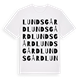 Lundsgård ordlek t-shirt