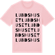 Pink Cotton t-shirt med Lundshuset ordlek t-shirt