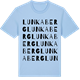 Blue Soul t-shirt med Lunkaberg ordlek t-shirt