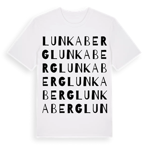 Lunkaberg ordlek t-shirt – ekologisk bomull t-shirt från Pinshirt