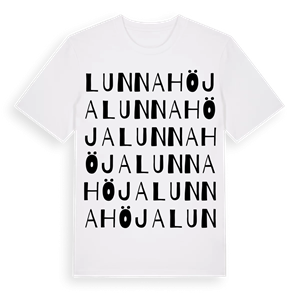 Lunnahöja ordlek t-shirt – ekologisk bomull t-shirt från Pinshirt
