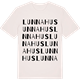 Vintage White t-shirt med Lunnahus ordlek t-shirt