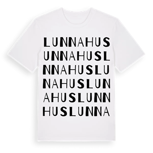 Lunnahus ordlek t-shirt – ekologisk bomull t-shirt från Pinshirt