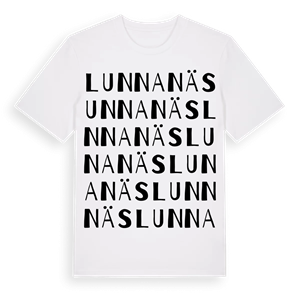 Lunnanäs ordlek t-shirt – ekologisk bomull t-shirt från Pinshirt